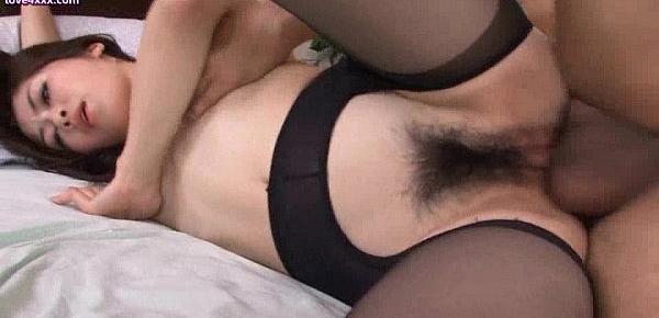  Attractive asian enjoys hardcore sex in bed